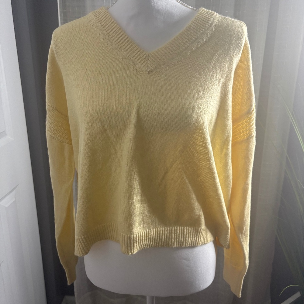 Ana Butter Yellow Sweater in Size Small